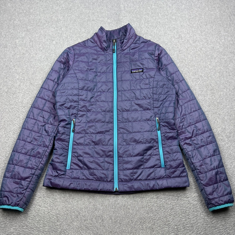Patagonia Nano Puff Jacket Womens Small Purple Iridescent Special Edition 84205
